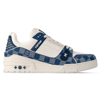 Louis Vuitton LV Trainer Damier Denim Blue