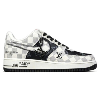 Louis Vuitton x Nike Air Force 1  Royal Black