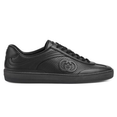 Gucci Men's G75 Sneaker Black Leather
