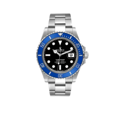 Rolex Submariner 41mm Cookie Monster Blue Ceramic Bezel White Gold Mens Watch 126619