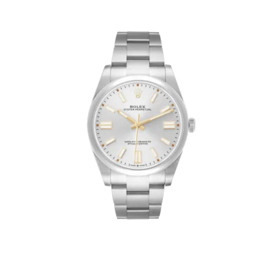 Rolex Oyster Perpetual 41mm Steel Silver Dial Mens Watch 124300