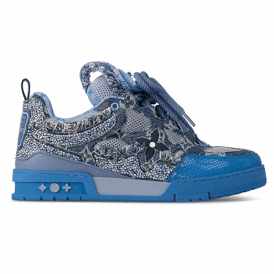 LV Skate Blue Swarovski Monogram Sneaker