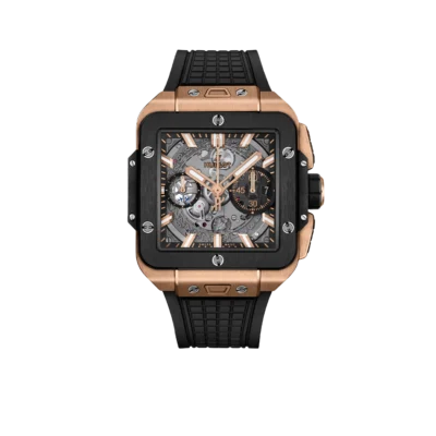 Hublot Square Bang Unico King Gold Ceramic 42mm Mens Watch 821.OM.0180.RX