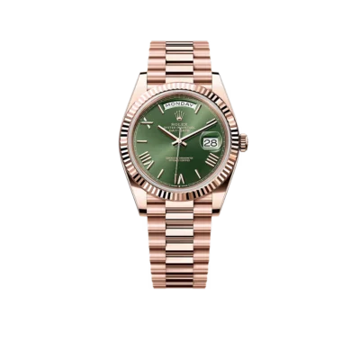 Rolex Day-Date Oyster Everose gold 40mm Green Olive 228235