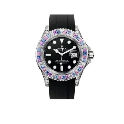 Rolex Yacht-Master Cotton Candy 40mm White Gold Black Dial Oysterflex 126679SABR