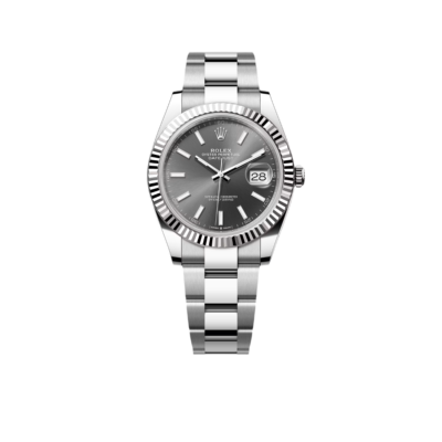Rolex Datejust 41 mm Stainless Steel Slate Dial Oyster M126334-0013 New