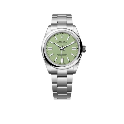 Rolex Oyster Perpetual 41mm Stainless Steel Pistachio Dial Men Watch 134300-0006 New 2025