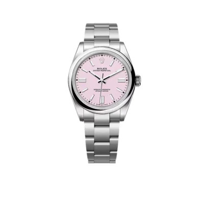 Rolex Oyster Perpetual 41mm Stainless Steel Candy Pink Dial Men Watch 134300-0013 New 2025