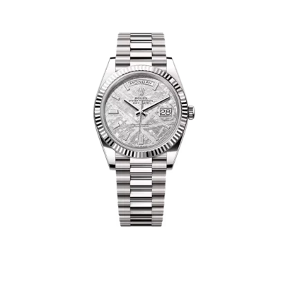 Rolex Day-Date 40 228239 White Gold Meteorite Diamond Dial