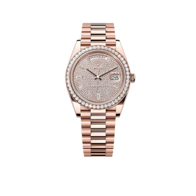 Rolex Day-Date 40 228345RBR Rose Gold Diamond Dial Diamond Bezel New 228345rbr-0002