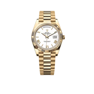 Rolex Day-date 40mm President Yellow Gold White Roman Numerals Dial 228238-0042