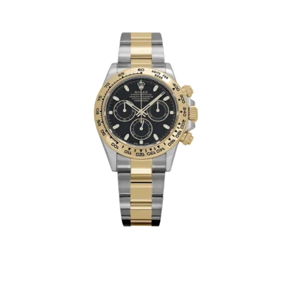 Rolex Daytona 40mm Yellow Gold Stainless Steel Black Dial 116503